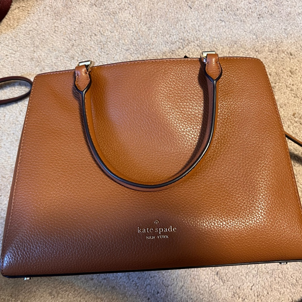 Kate spade tan crossbody- like new condition!